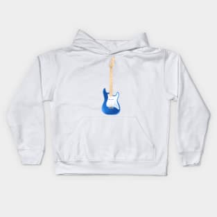 Sapphire Blue Electric Guitar Stratocaster Model Kids Hoodie